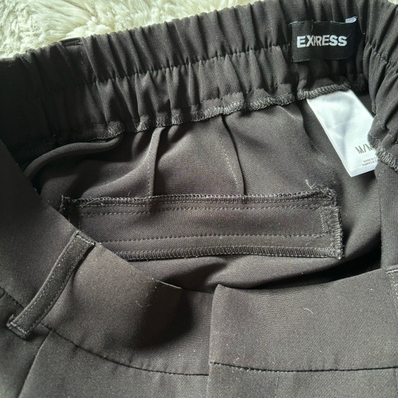 NWOT Express Super High Waisted Belted Pleated Ankle Pant Black - Medium NO Belt - Picture 13 of 13